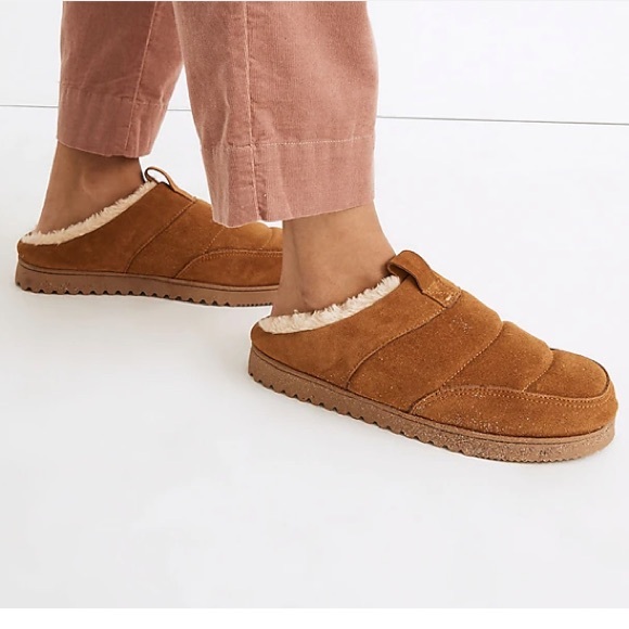 Madewell The Allweek Slipper in Suede Toffee 11 - Picture 1 of 8